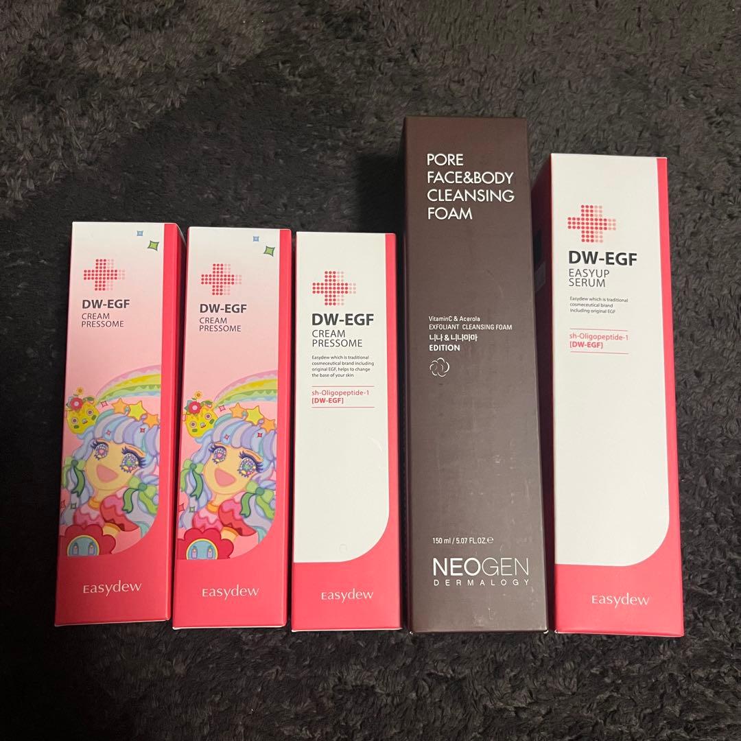 easydew DW-EGFクリーム・セラム　ネオゼン洗顔フォームセット