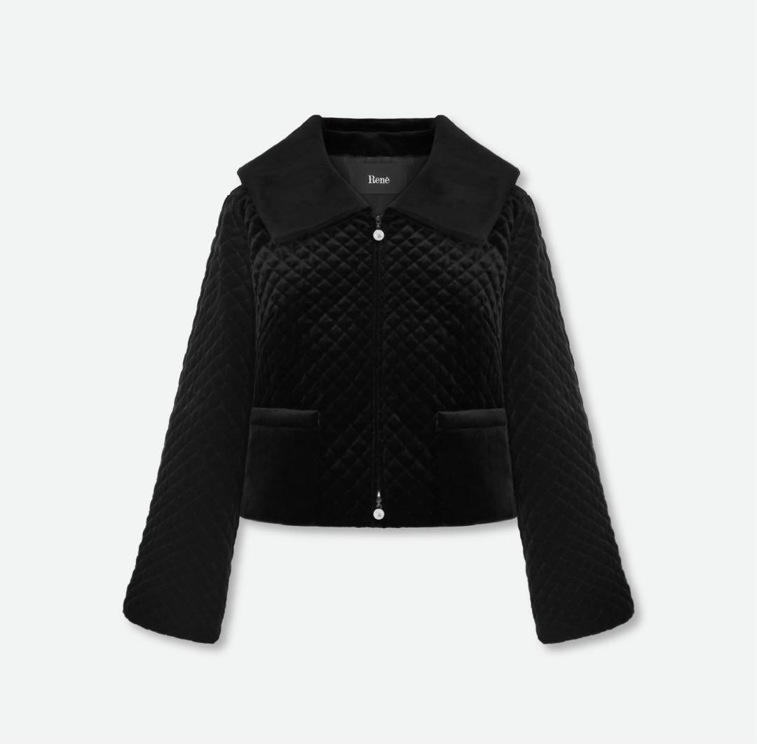 未使用品♡Reneルネ2025♡Velour Hoodie Jacket