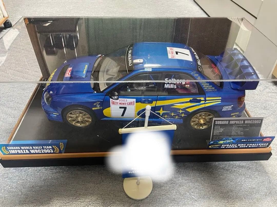 アシェットインプレッサWRC美品、ケース付き アシェット「スバルインプレッサを作る」にピッタリのアクリケース