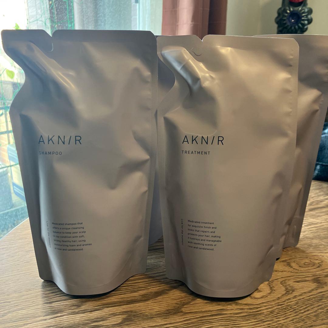【未開封】AKNIR シャンプー&トリートメント詰替×4（各2本ずつ）