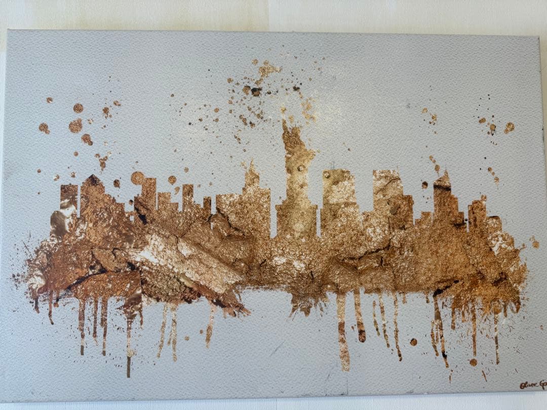 超希少　Oliver Gal NY Rock Skyline 自由の女神