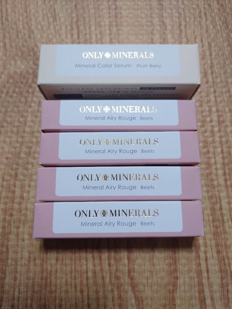 口紅唇用美容液 オンリーミネラルミネラルエアリールージュ5本　ヤーマン新品未開封 ミネラルエアリールージュ｜ONLY MINERALSの口コミ - イエベにおすすめ