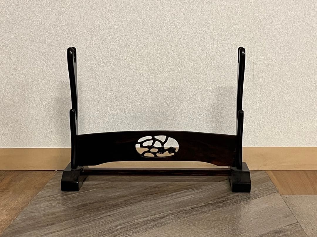 木製 透かし 二本掛用 刀掛け 武具 刀装具 楽天市場】[pt10倍!楽天スーパーSALE 3/4 20:00〜3/11 1:59] 刀掛台 2