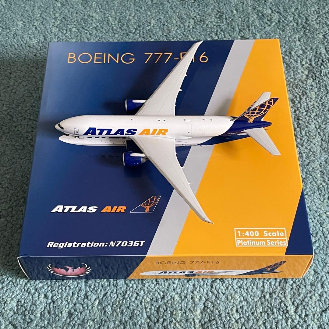 ATLAS AIR 777-200LRF アトラス航空 ボーイング 貨物機 Atlas Air Boeing 777-200LRF Interactive Die-Cast Model