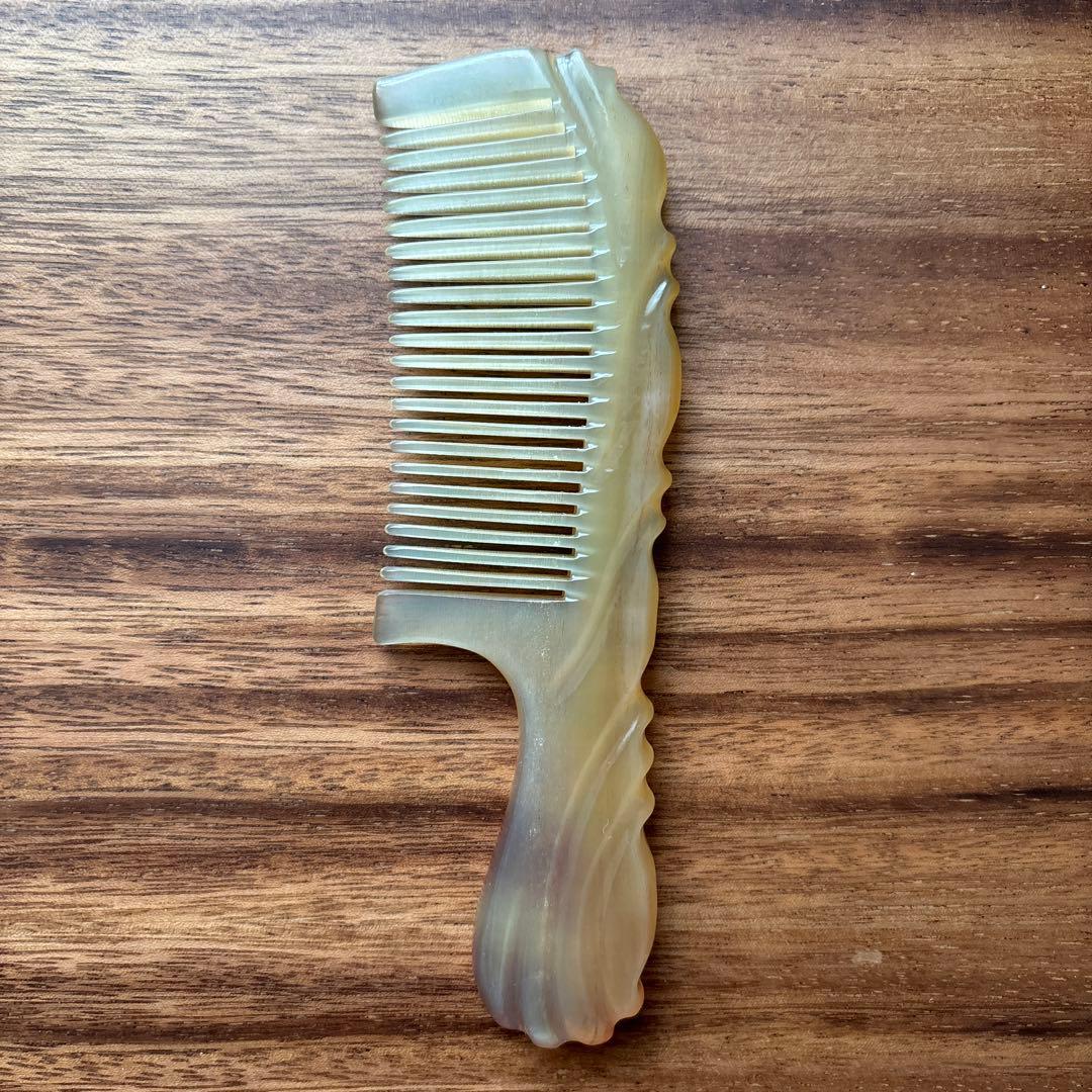 シープホーンコーム　ポケットタイプ　羊角　ハンドメイド