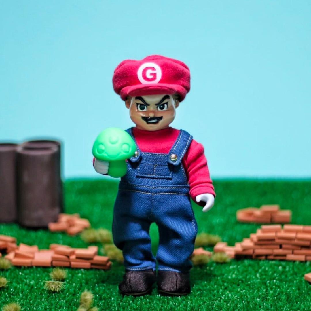 ゴッコ堂 スーパー気合ブロス 兄 気合田くん スーパーマリオ フィギュア ソフビ 最近のソフビ大好き活動② ゴッコ堂さんの『気合田くん』 です