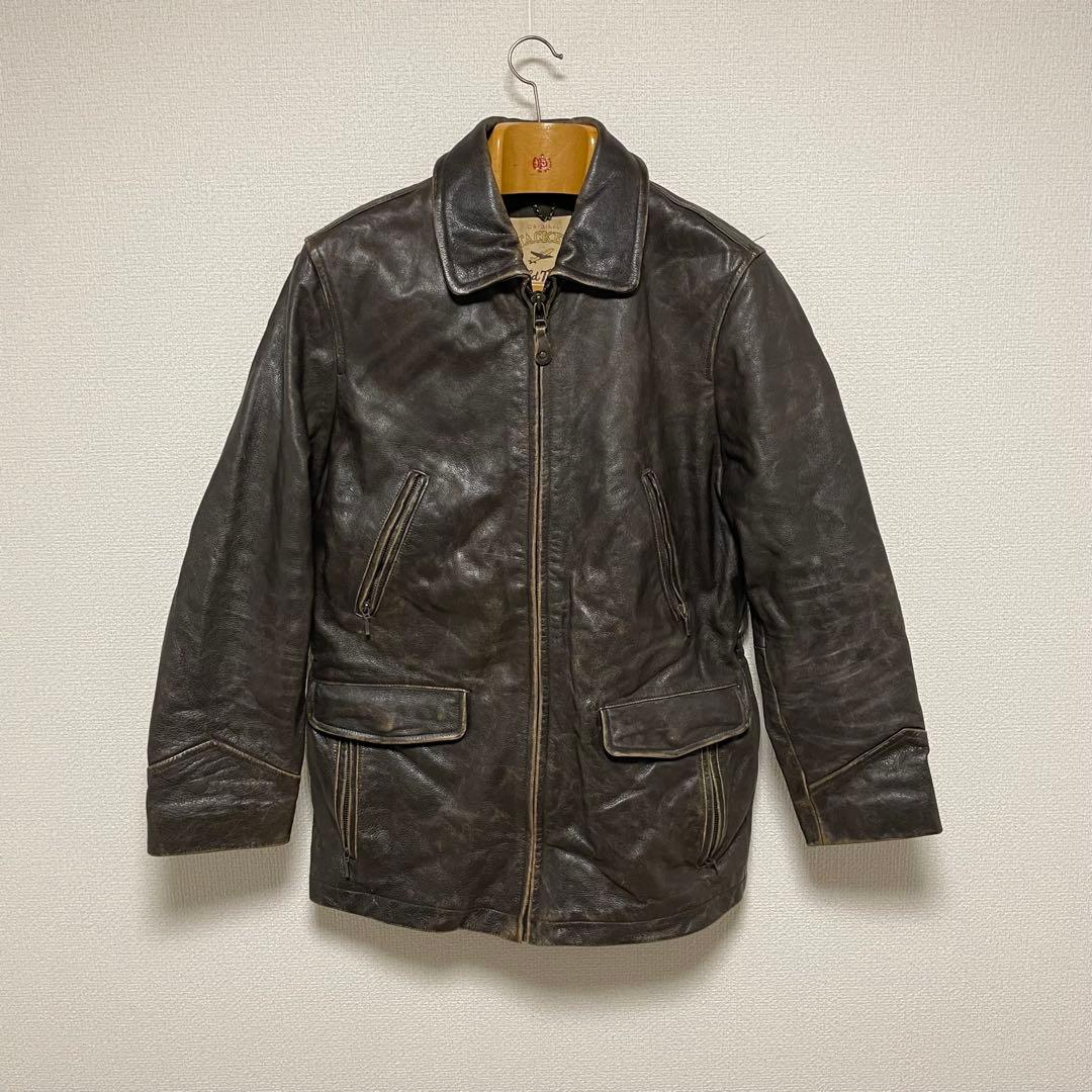 90s 00s CHEVIGNON レザージャケット カーコート シェビニオン - メルカリ