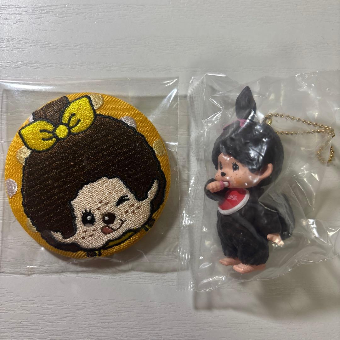 モンチッチちゃん シークレット刺繍缶バッジ マスコットキーチェーン