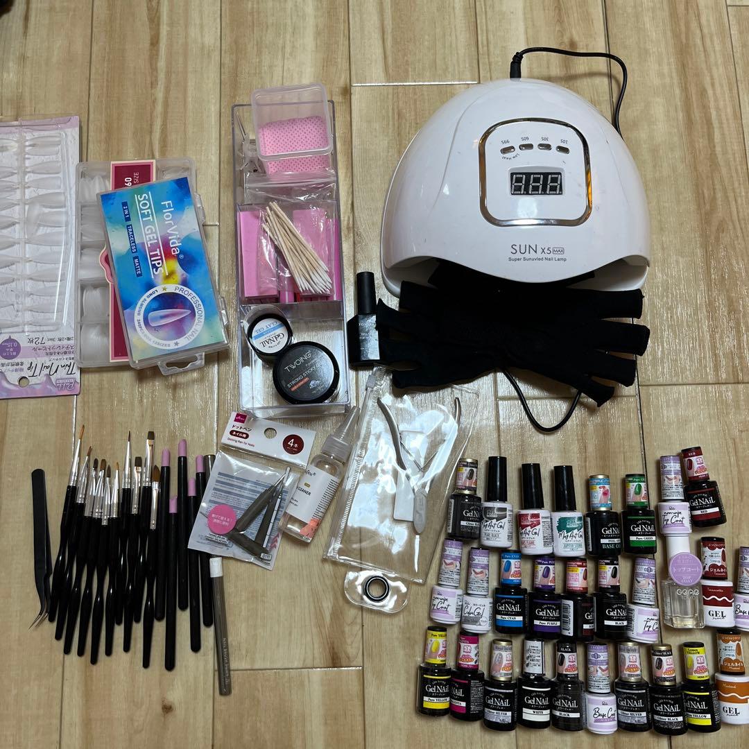セルフネイル一式セット　ジェルネイル