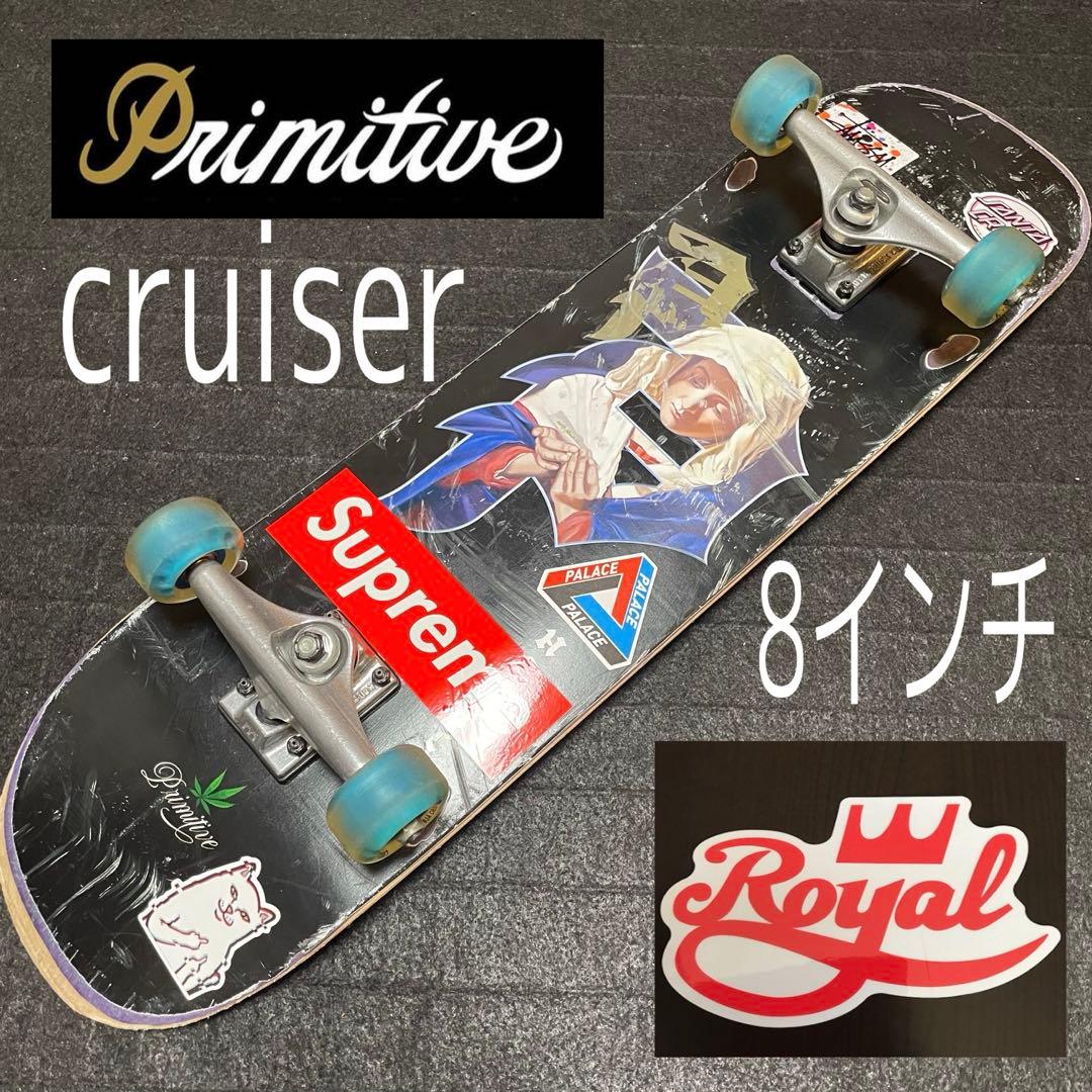プリミティブ　スケボー　スケートボード　クルーザー　8インチ　ロイヤルトラック