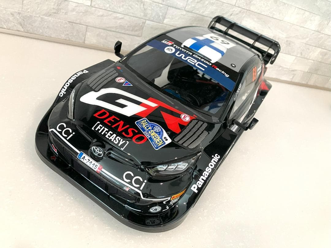 タミヤ RCボディ GRヤリス WRC2024 ラリースウェーデン ロバンペラ