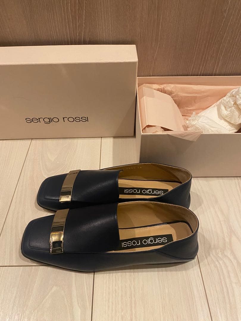 sergio rossi SR1 フラットスリッポンシューズ ネイビー 楽天市場】【クリアランス】【半額以下】 セルジオ ロッシ SERGIO