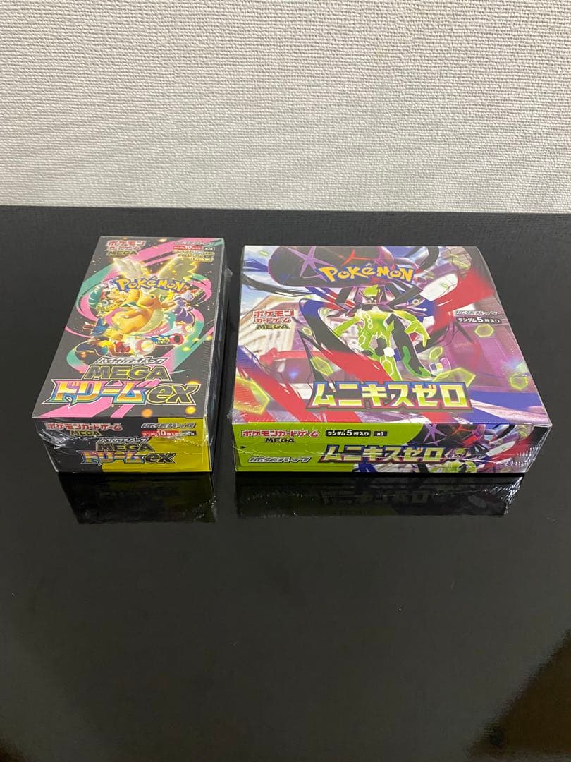 ポケモンカード　MEGAドリームex ムニキスゼロ 未開封シュリンク付きセット ポケモンカードムニキスゼロ & MEGAドリームEXボックスシュリンク付き