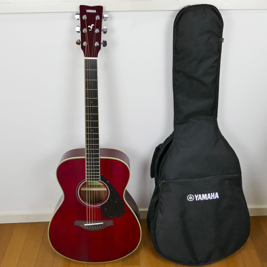 YAMAHA FS820 レッド アコースティック　ヤマハ　カバー付