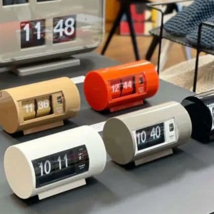 メルカリ最安値！TWEMCO トゥエンコ パタパタ時計 AP-28 GREY - メルカリ