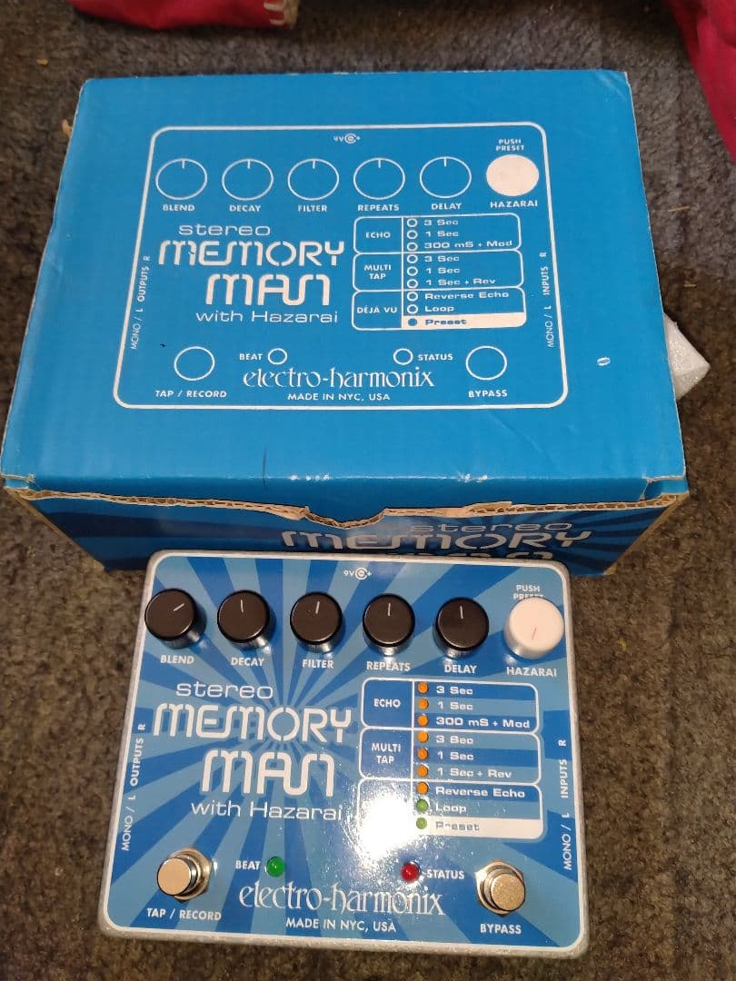 ギター Electro-Harmonix Stereo Memory Man with