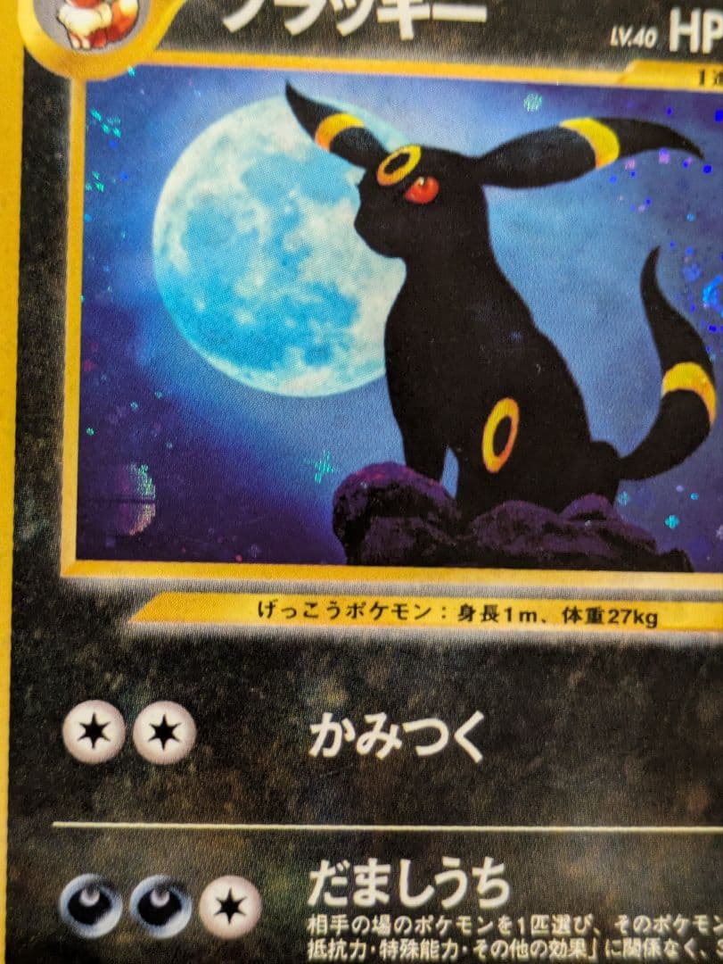 希少】ブラッキー LV40 遺跡をこえて かみつく 渦巻き・モンボ・十字