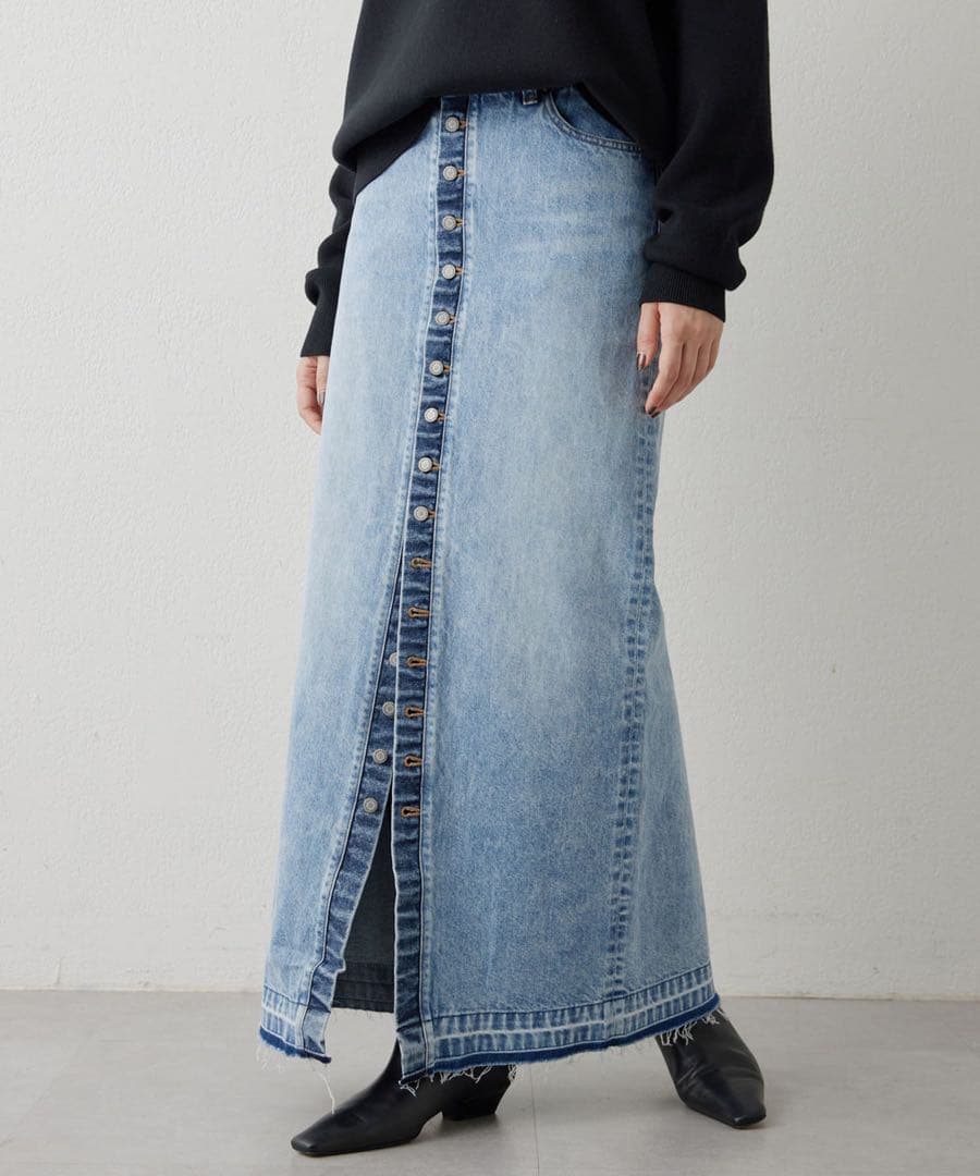 Whim Gazette(ウィム ガゼット)ボタンデニムスカート