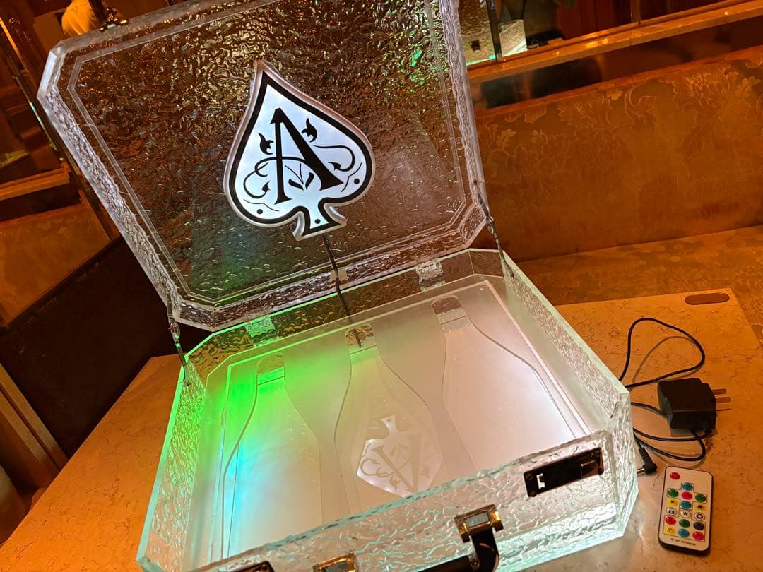 アルマンド ディスプレイ LED アタッシュ ケース ライト シャンパン