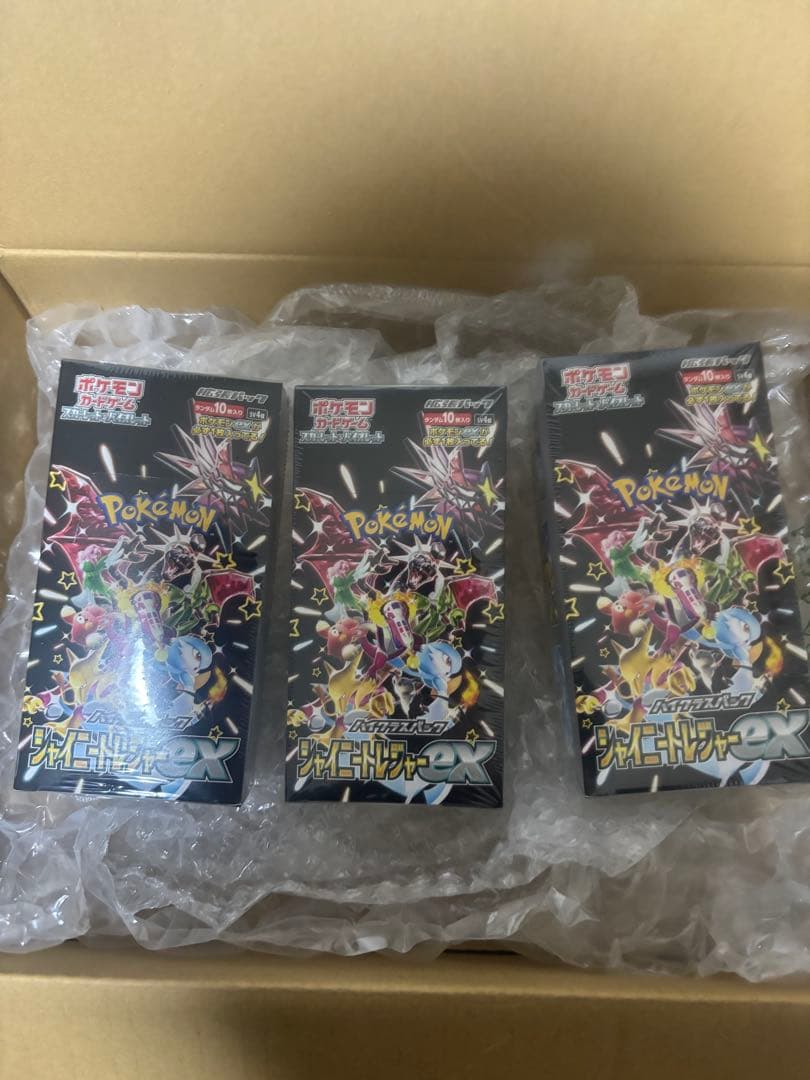 シャイニートレジャーex シュリンク付き ボックス 3BOX セット - メルカリ