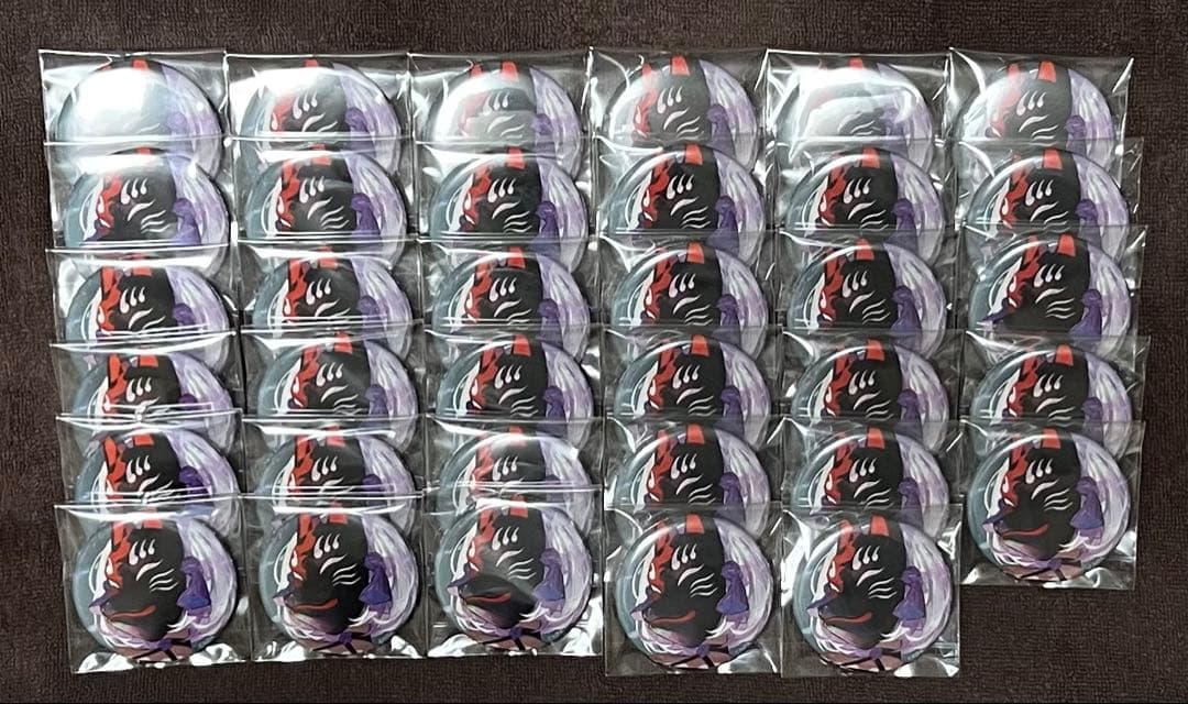 コンパス　狐ヶ咲甘色　缶バッジ　ライアリ