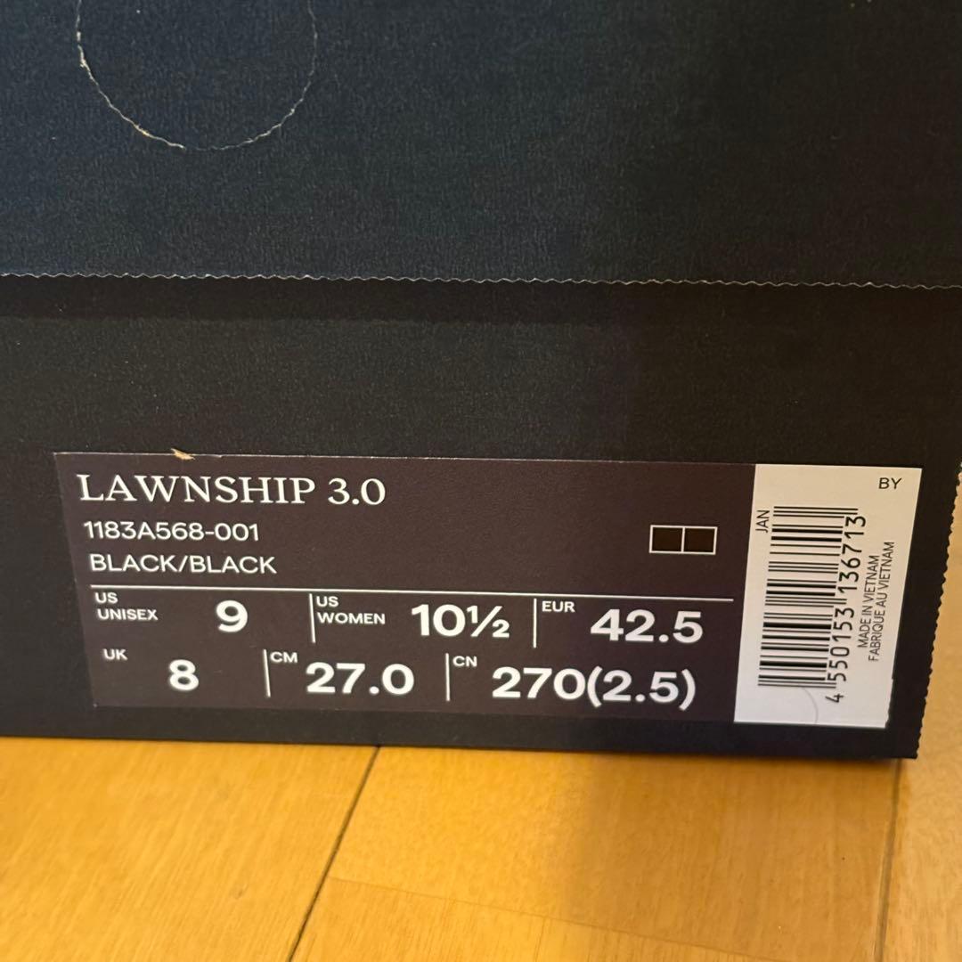 Onitsuka Tiger LAWNSHIP 3.0 黒 27.0cm 箱付