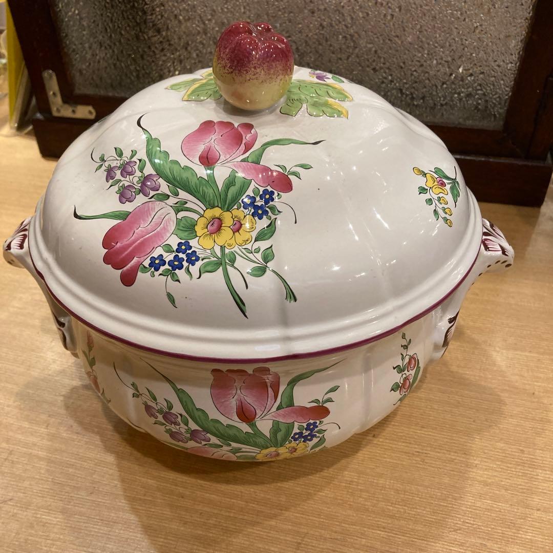 フランスアンティーク　リュネヴィル　スープストック