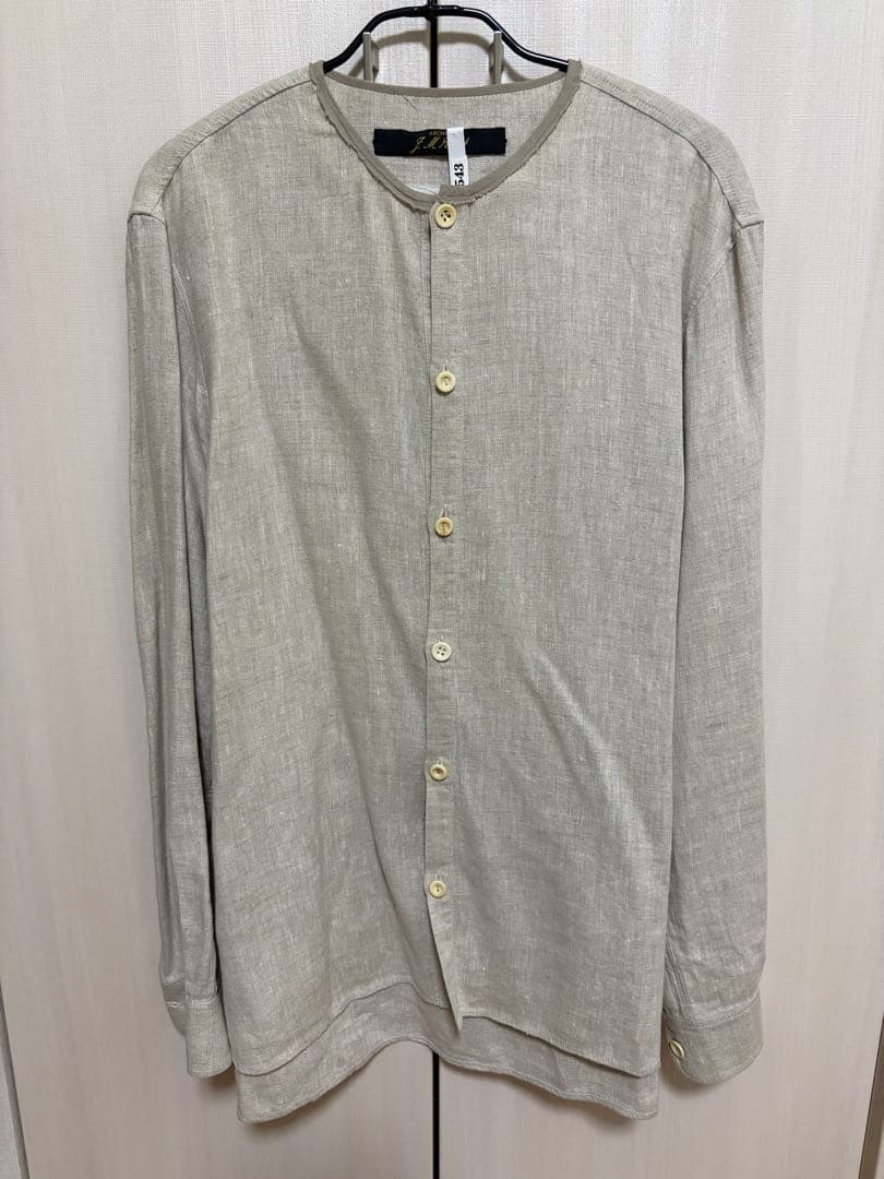 archivio j.m.ribot アルキビオ バンドカラーシャツ　　46