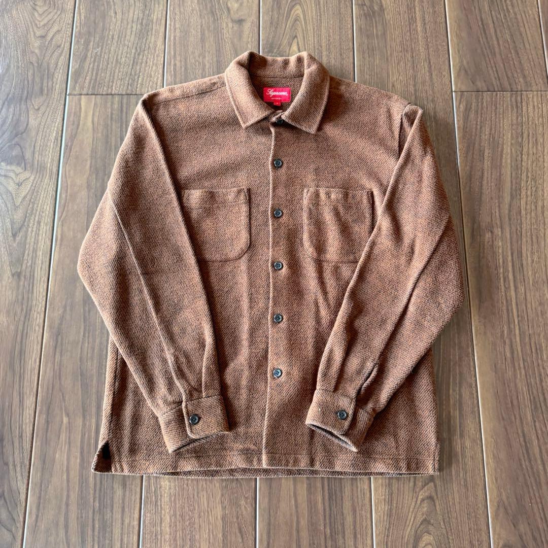 n*様 ⭐️美品⭐️Supreme ブラッシュドフランネル　ツイルシャツ　ブラウ