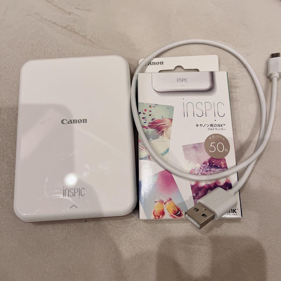 Canon INSPIC ポータブルプリンター セット キヤノン（Canon） (純正専用ケースセット) ミニフォトプリンター