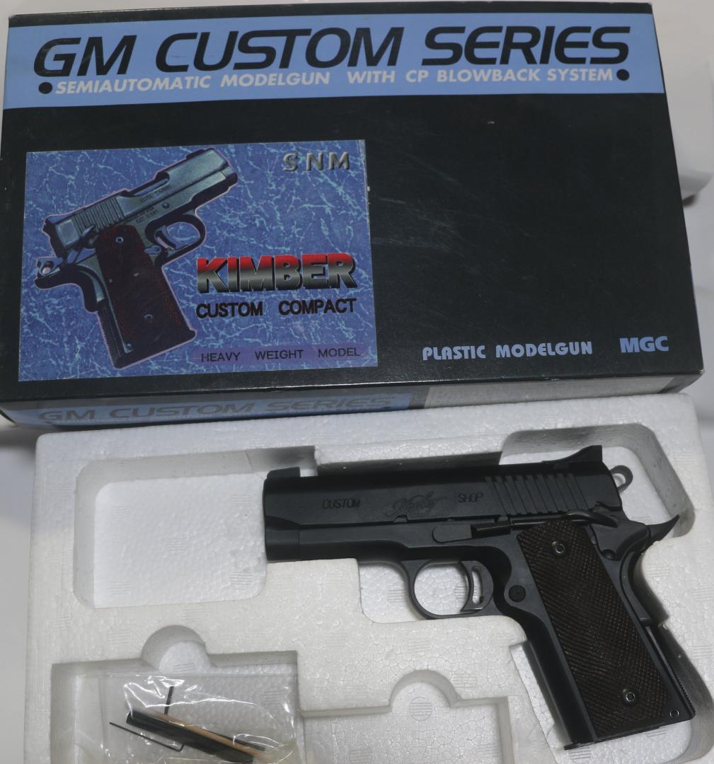 MGC　HW樹脂製モデルガン コルト キンバーカスタム未発火 SPG合法品 MGC Kimber Custom Compact キンバー カスタムコンパクト HW モデル