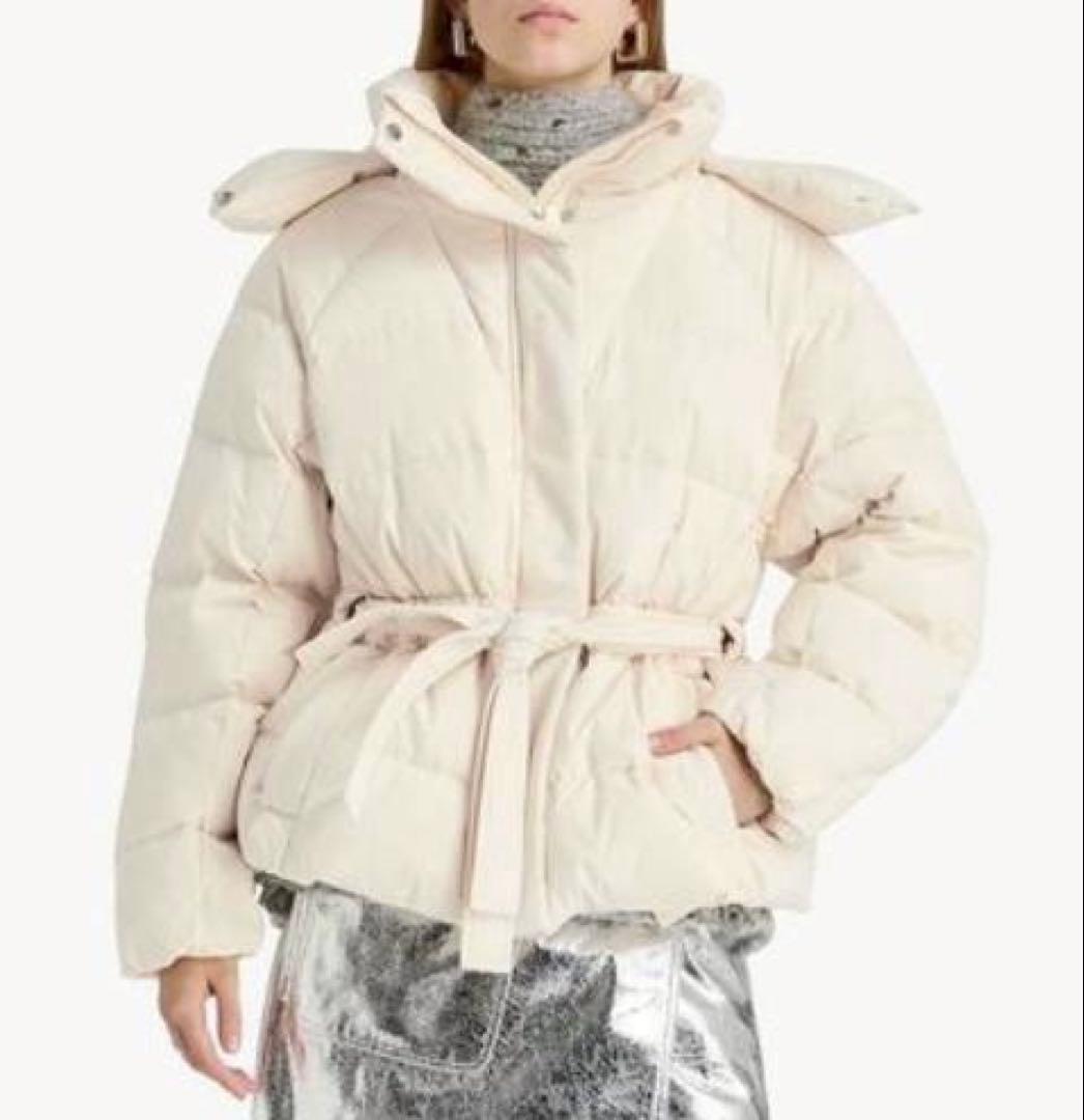 未使用級✨️24AW GANNI ダウン　コート　ジャケット　ベルト