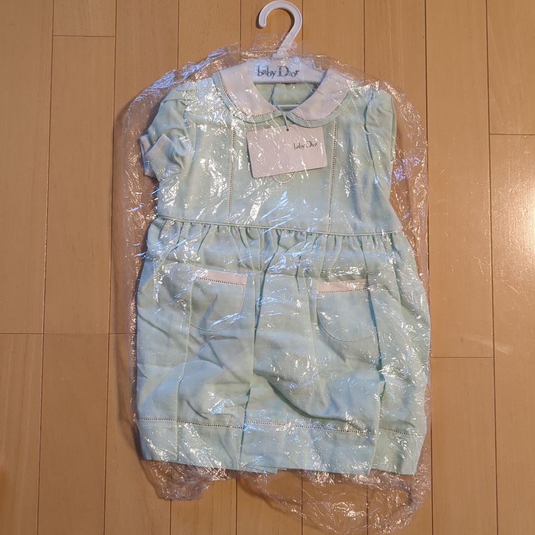 ベビーディオール　新品★半袖ワンピース　ミントグリーン　オーバーパンツ付　日本製