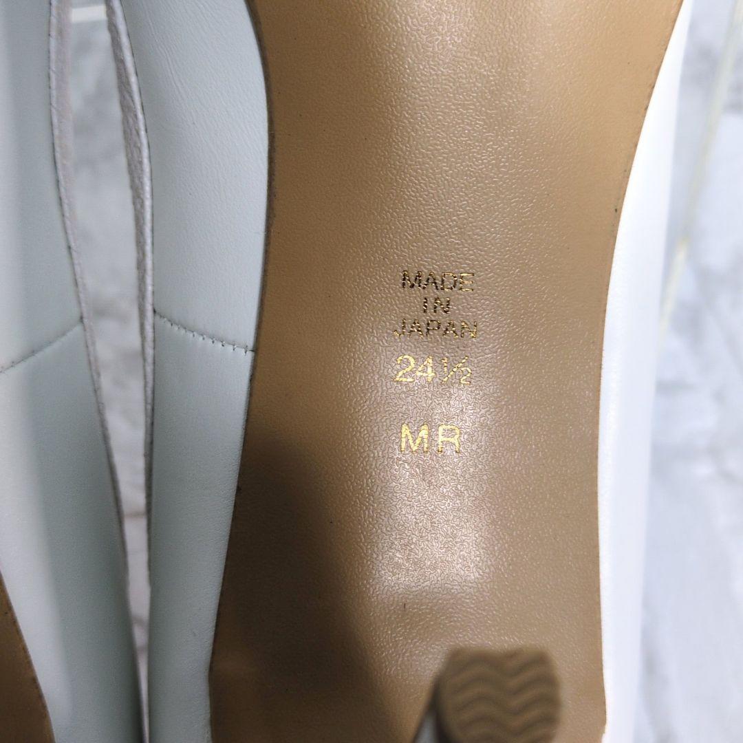 DIANA パンプス スタッズ ホワイト ハイヒール ピンヒール レザー 本革