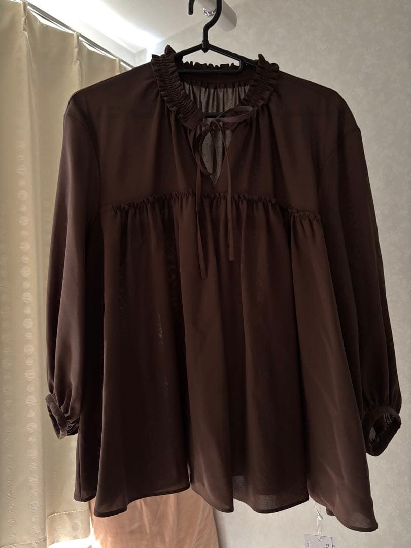 新品同様　TOMORROWLAND Ballsey ブラウン　ブラウス　36