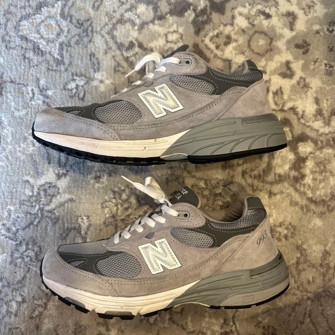 【美品】【値下げ可】MR993 GL made in USA ニューバランス 990シリーズ NEW BALANCE MR993GL MADE IN U.S.A. width:D GREY