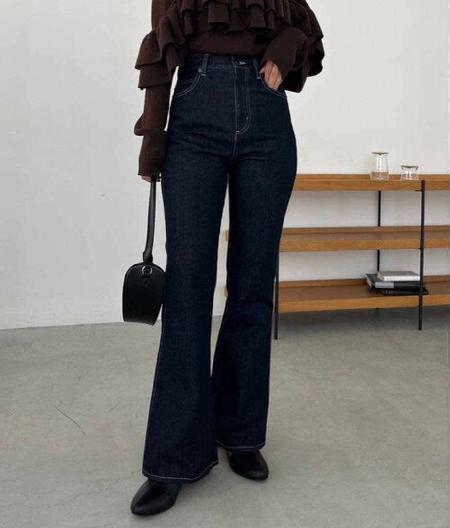 CAPRICIEUX LE'MAGE フレアデニム 低身長サイズあり】フレアデニム | CAPRICIEUX LE'MAGE(カプリシュレ