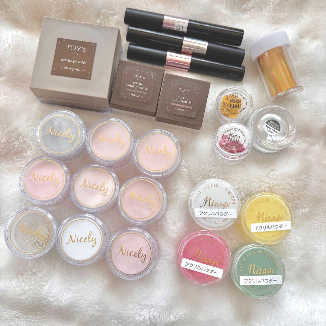 Nicely Mirage TOY's アクリルパウダー　セット(おまけ付き)
