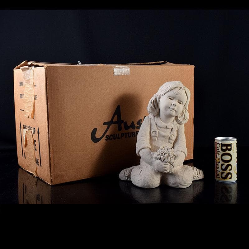オースティン・スカルプチャー　石膏オブジェ　女の子　置物　箱付　N　7130C