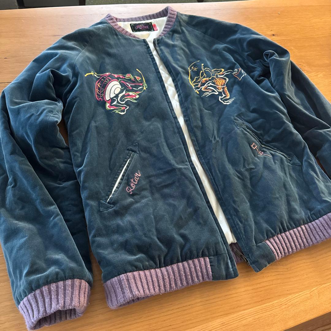 s*i様 日本製 ROTAR ローター スカジャン Lサイズ 初期 鳥獣戯画 別