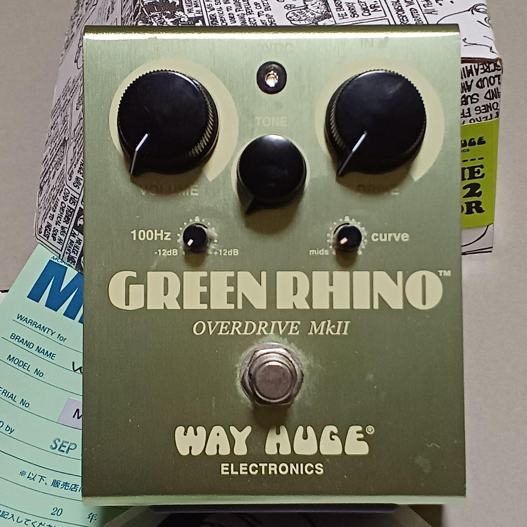 WAY HUGE Green Rhino MK2 正規品中古 Way Huge Electronics オーバードライブWHE202:Green Rhino MkII中古