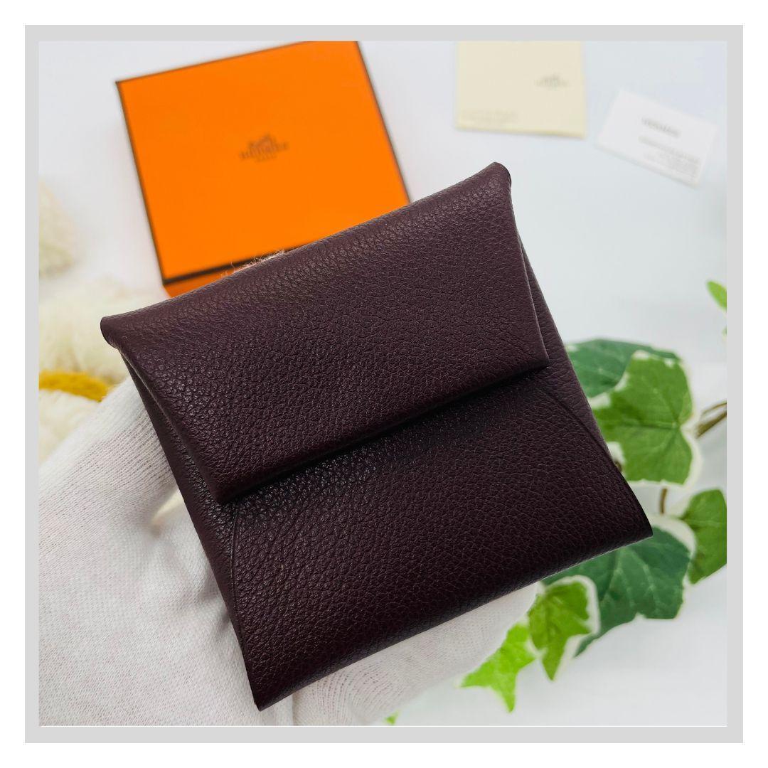 エルメス バスティア　Y刻印 ケース ブラウン レザー　エバーカラー