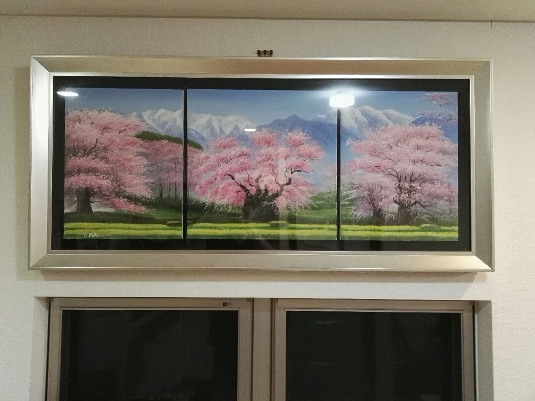 日本人の心の拠り所『桜』の壮大な絵画(サイン入り)