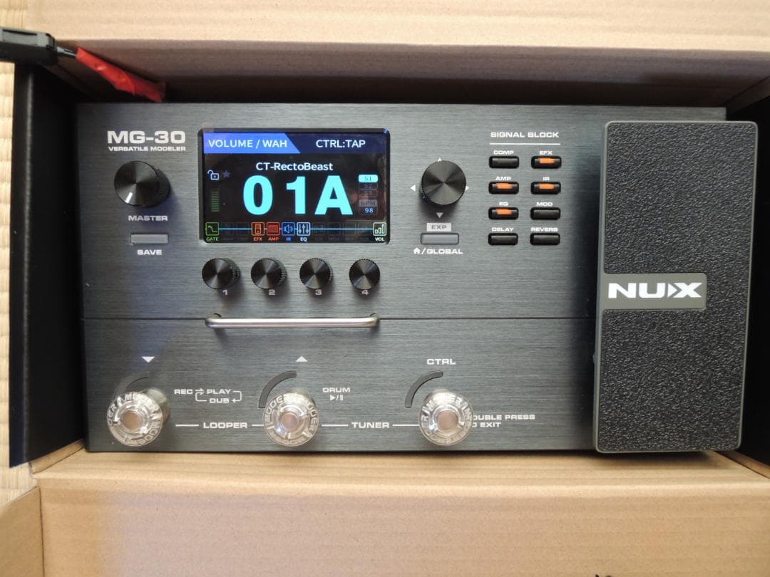 ★新同美品♪　NUX MG-30★元箱・おまけつき♪