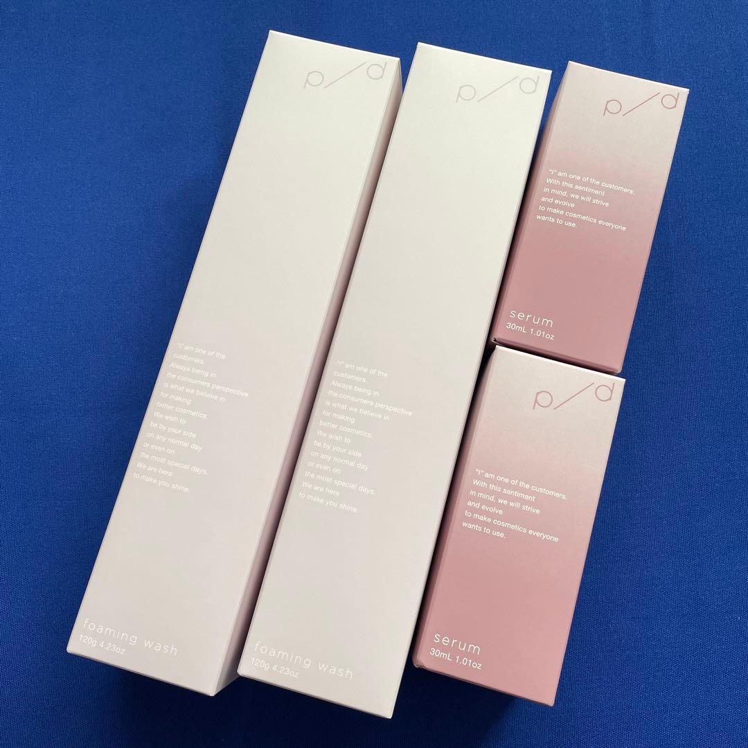 p/d ピーディー 泡洗顔 美容液 2点✖️2セット