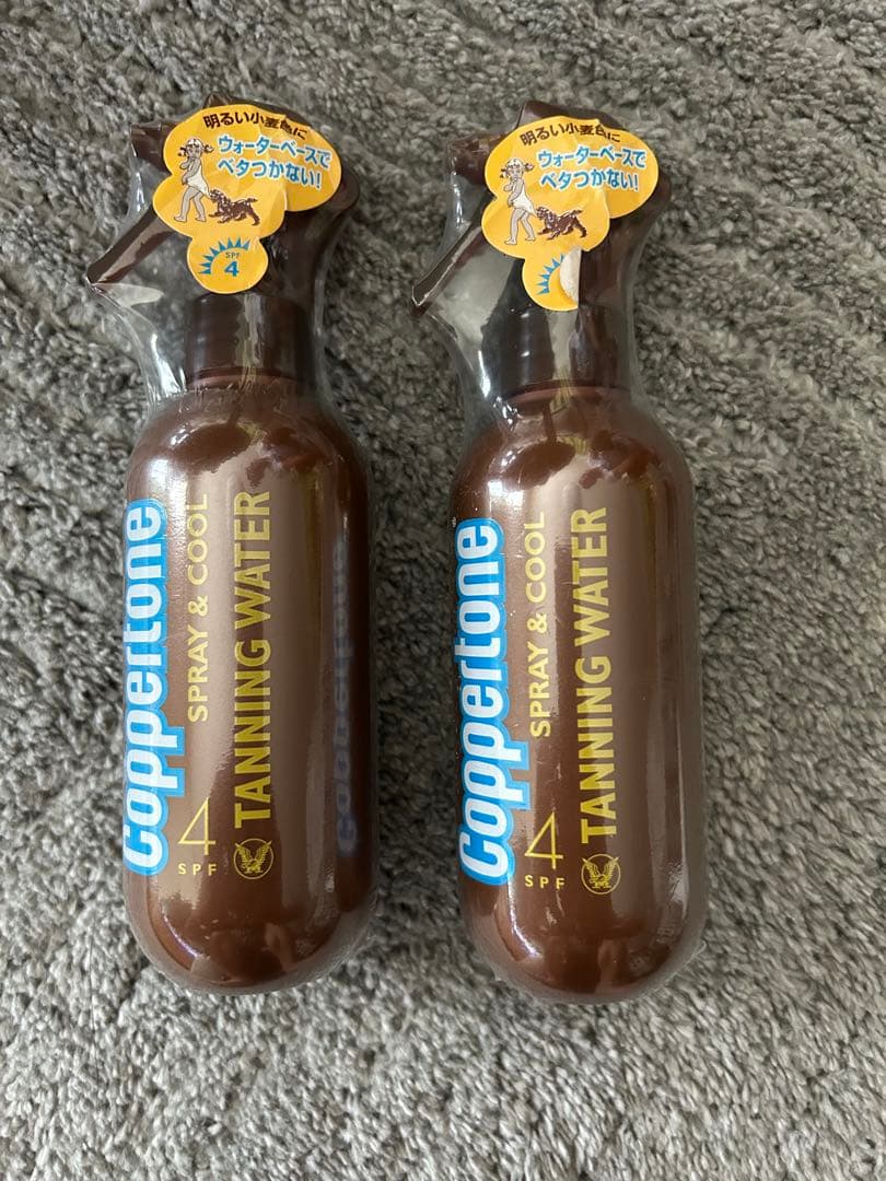 未開封Coppertone TANNING WATER SPF4 2本セット コパトーン タンニング ウォーター SPF4 200ml×2個セット Coppertone