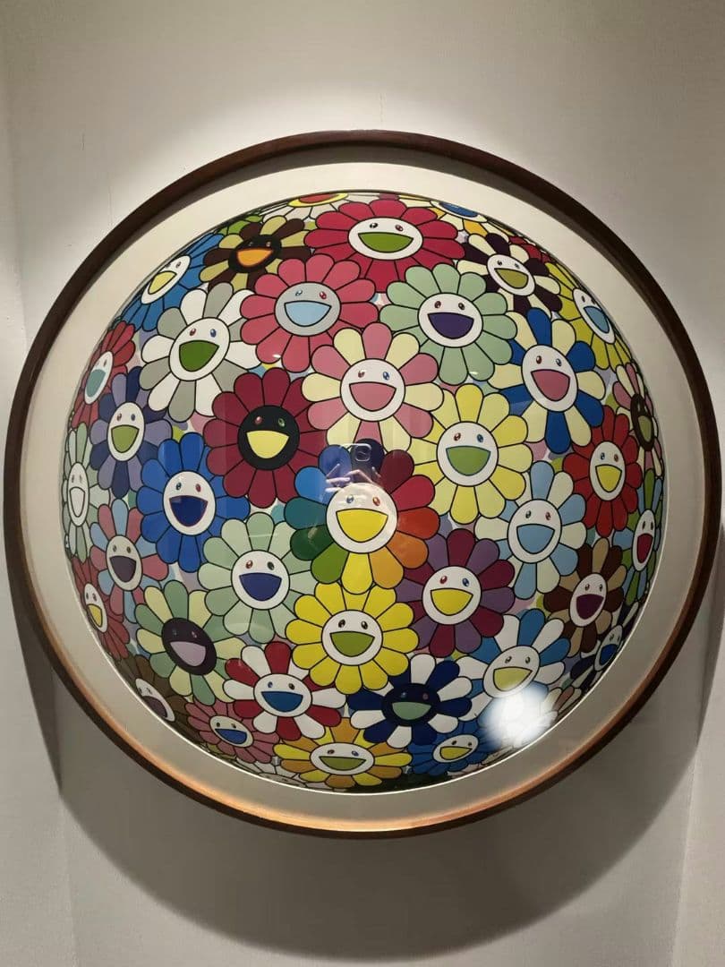 村上隆「お花畑の中に顔をうずめる」フラワー ポスター