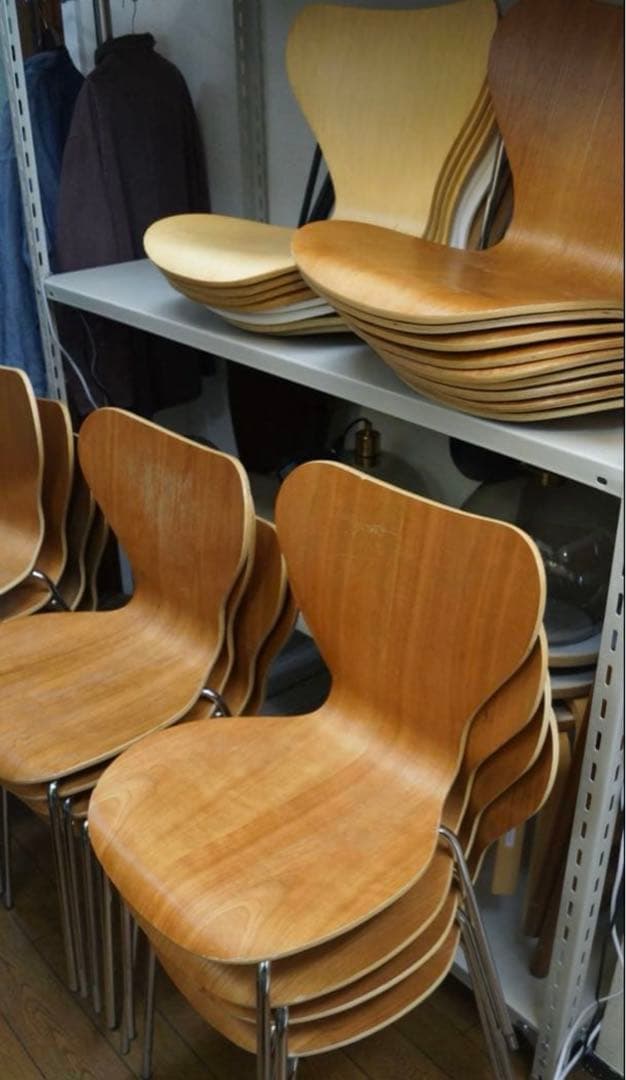 hamutaro セブンチェア リプロ 濃い木色 4脚 1脚6000円