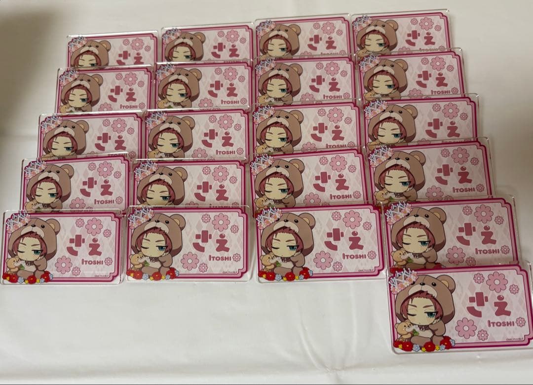 ブルーロック　フラワーベア　アクリルネームバッジ　糸師冴　21点