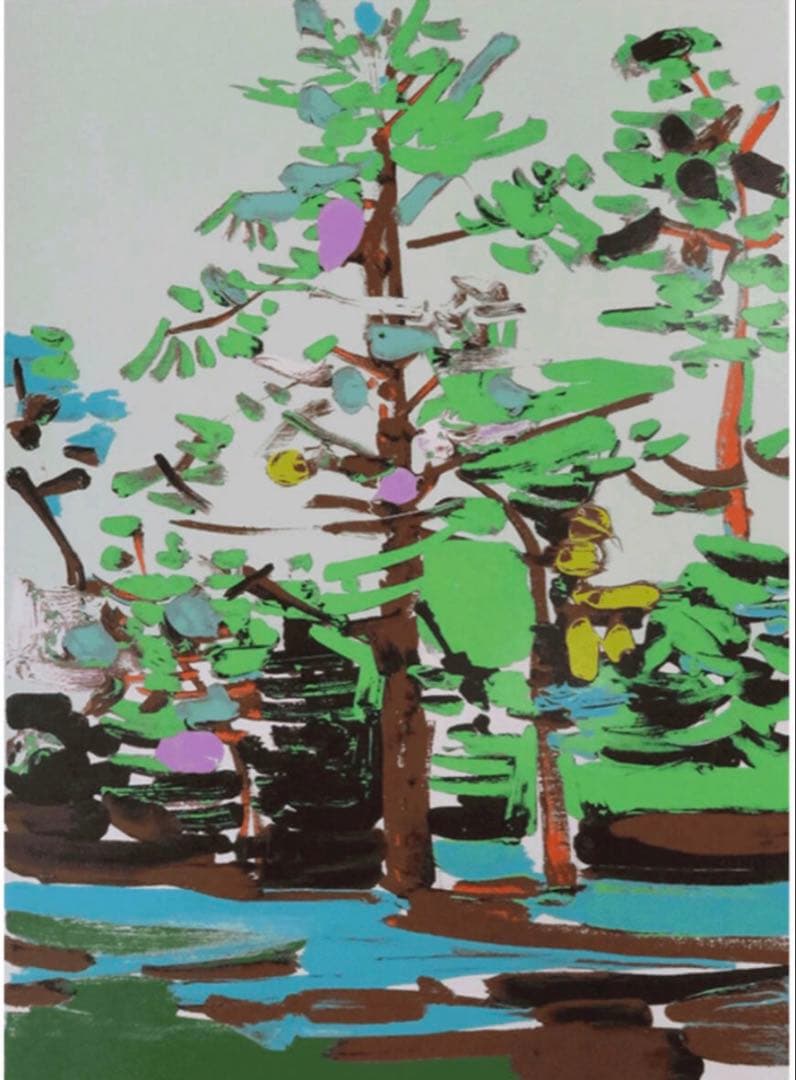 井田幸昌　IDA YUKIMASA シルクスクリーン　monkey puzzle